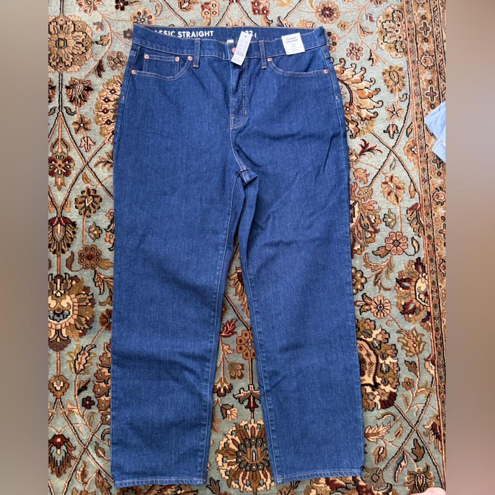 J. Crew Women's Classic Straight Leg Jeans - Blue